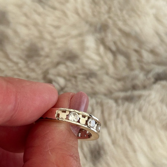 Silver and CZ Stud Disney Minnie Mickey Mouse Ring - Picture 3 of 9